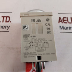 Omron H3Ba-n8H Timer 110Vac 50/60Hz 0-1.2 Min