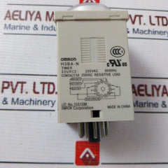 OMRON H3BA-N Solid-State Timer 220VAC 50/60HZ 1.2 TO 300 H