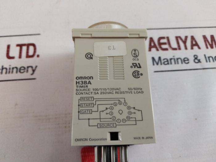 OMRON H3BA Timer 100/110/120VAC 50/60HZ