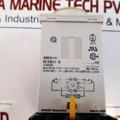 Omron H3Bh-8 Timer Switch 100/110/120Vac 50/60Hz