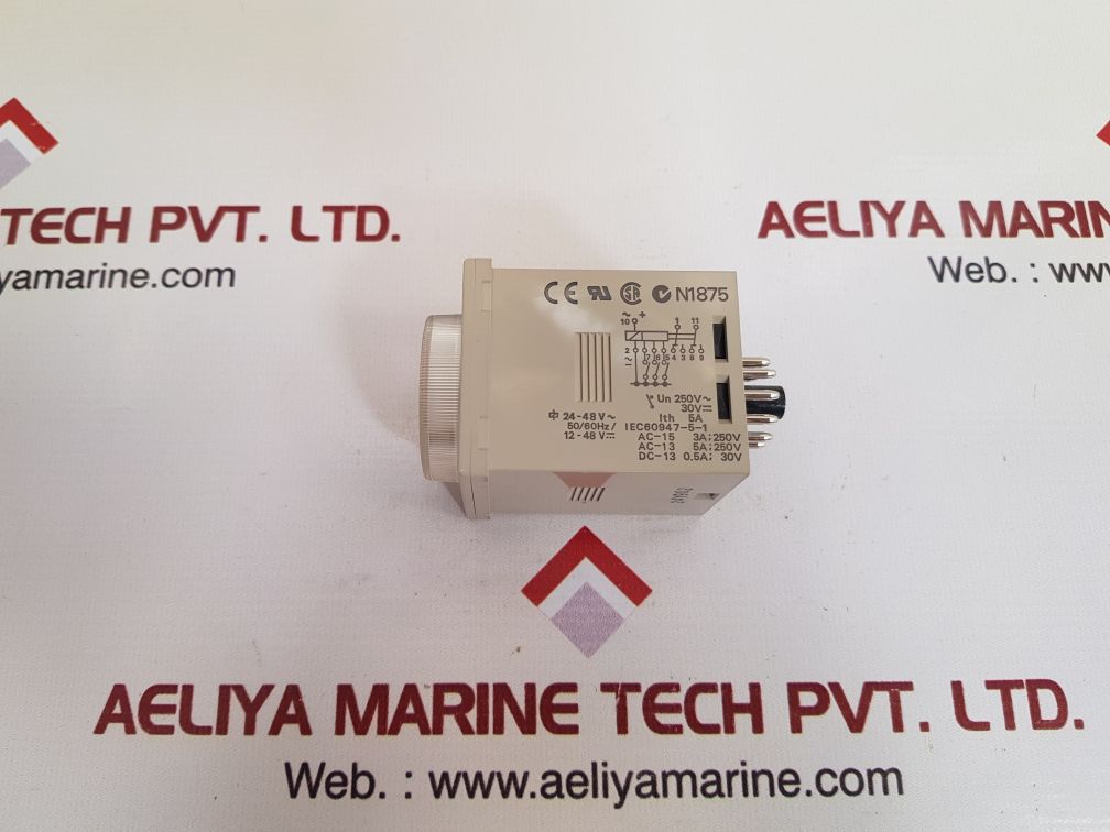 Omron H3Cr-a-315 Timer 24Vdc/Ac 50/60Hz Contact 5A 250Vac - Aeliya Marine Tech