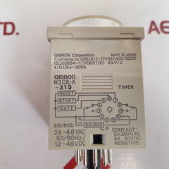 Omron H3Cr-a-315 Timer 24Vdc/Ac 50/60Hz Contact 5A 250Vac - Aeliya Marine Tech