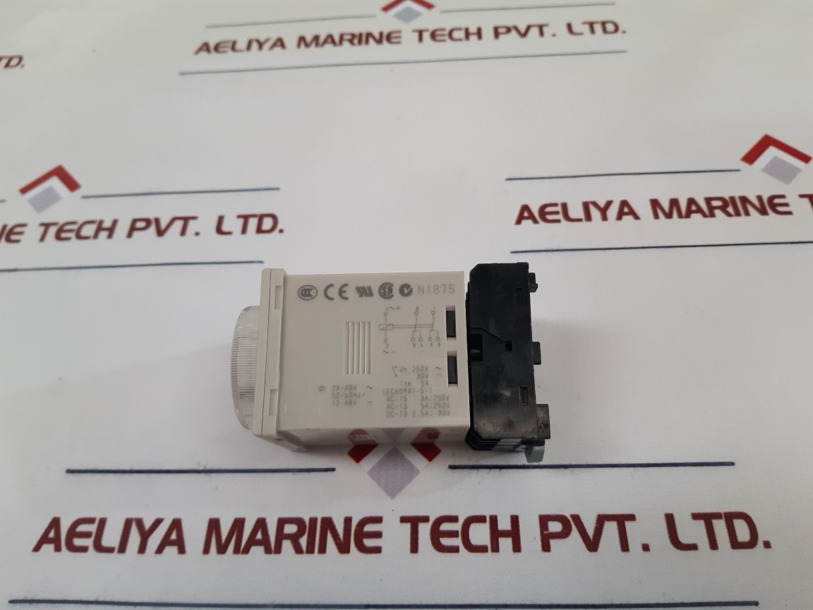 OMRON H3CR-A8 Timer with Base 0-1.2 min 24-48VAC - Aeliya Marine Tech