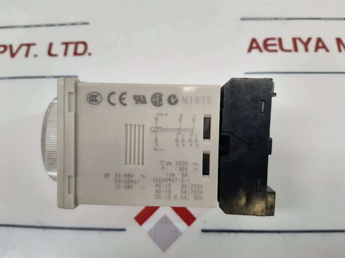 OMRON H3CR-A8 Timer with Base 0-1.2 min 24-48VAC - Aeliya Marine Tech