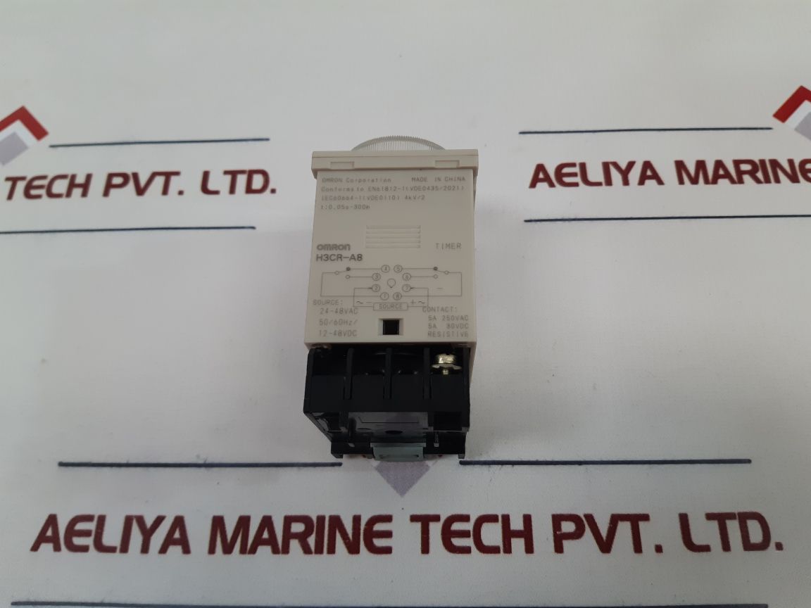 OMRON H3CR-A8 Timer with Base 0-1.2 min 24-48VAC - Aeliya Marine Tech