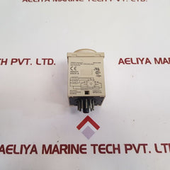 Lot of 2X Omron H3CR-A Time Delay Relay 50/60Hz 5A 250VAC