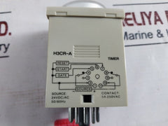 Lot of 2X OMRON H3CR-A Electronic Timer 24VDC/AC 5A 250VAC 50/60HZ 5A