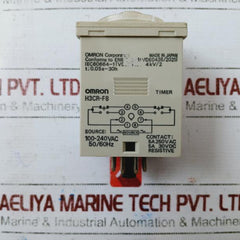 Omron H3Cr-f8 Series Din Rail Panel Mount Timer Relay 100-240Vac 50/60Hz