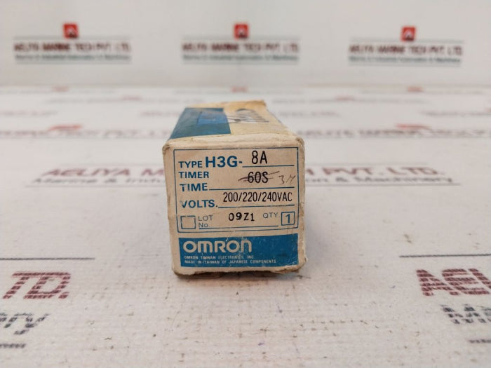 Omron H3G-8A Timer 0-60 Min 200/220/240Vac 50/60 Hz
