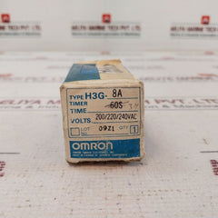 Omron H3G-8A Timer 0-60 Min 200/220/240Vac 50/60 Hz