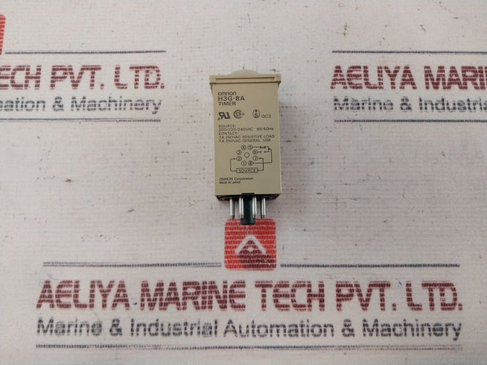 Omron H3G-8A Timer 0-60 Min 200/220/240Vac 50/60 Hz