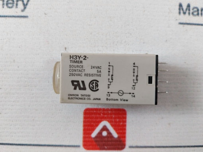 Omron H3Y-2 Timer Relay 24 VAC 0-30 Sec