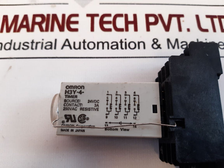 Lot of 4X Omron h3y-4 timer 24vdc