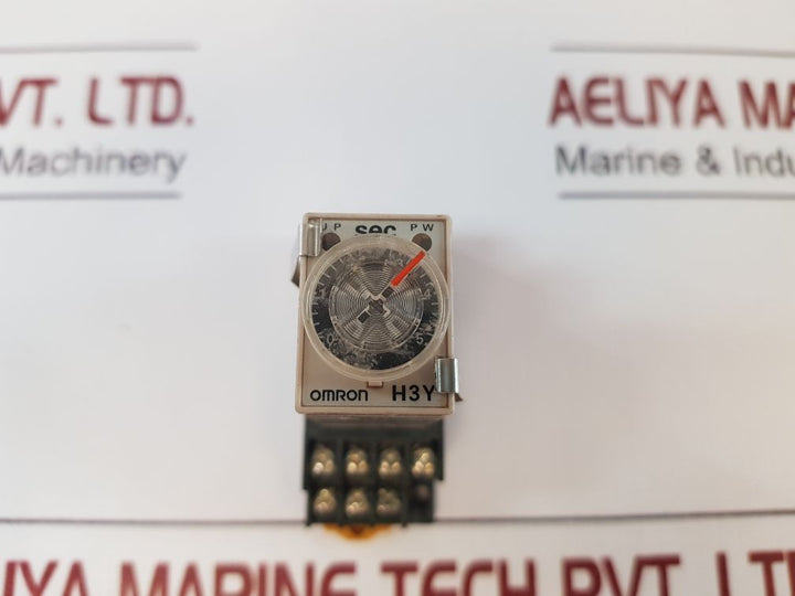 Lot of 4X OMRON H3Y-4 Timer Relay 24VDC 3A Timer 0-5 Sec