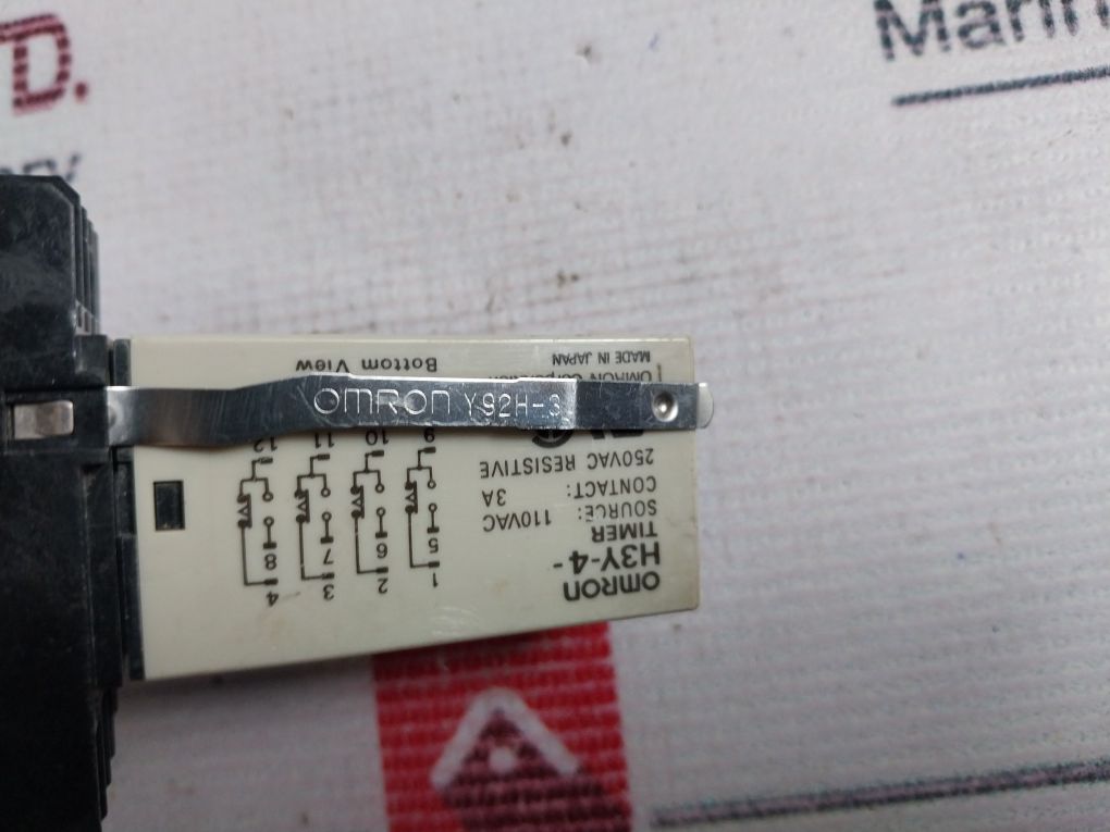 Omron H3Y-4 Timer With Base 0-30 Sec 110Vac