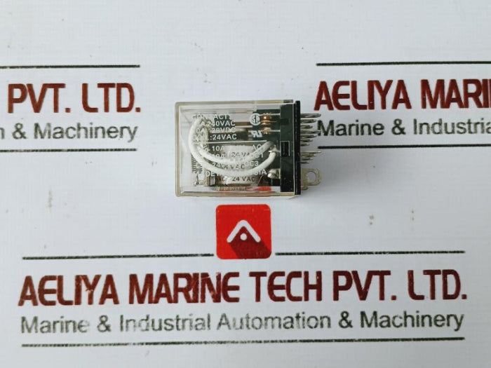 Omron Ly4 Power Relay 24Vac 10A 240Vac/10A 28Vdc