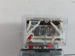 Lot of 7X Omron LY4N General Purpose Relay 10A 110VAC