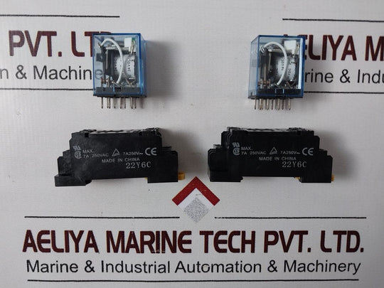 Omron My2N-j Relay With Pyf08A-e Socket 5A 250Vac