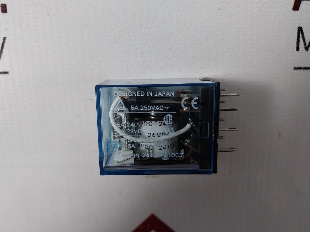 Omron My2N-j Relay With Pyf08A-e Socket 5A 250Vac