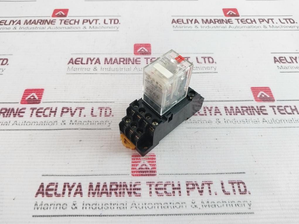 Omron My4In Relay With Base 5A 250Vac