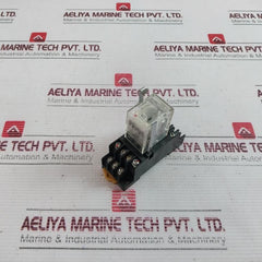 Omron My4N Miniature Power Relay With Socket Base 200/220 Vac