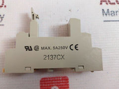 Lot Of 2X Omron P2Rf-08-e Relay Socket Base 5A 250V