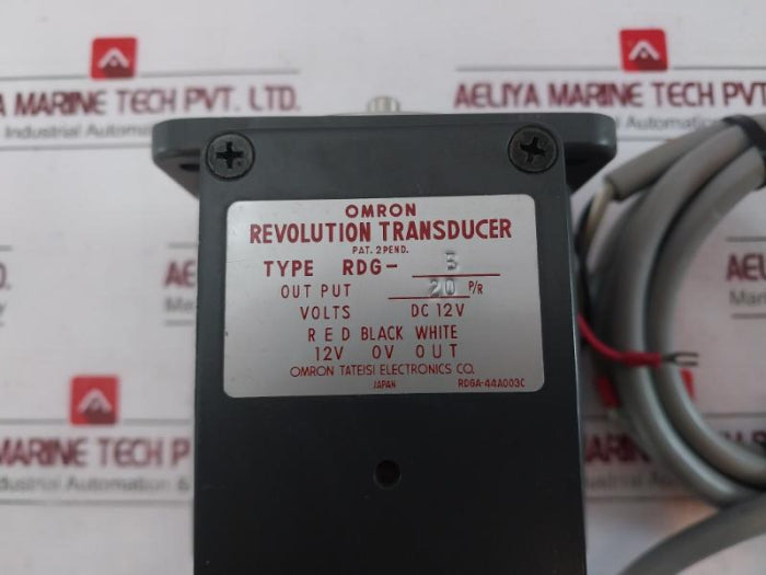 Omron Rdg-b Revolution Transducer Rdga-44A003C Dc 12V 2.0 Meter