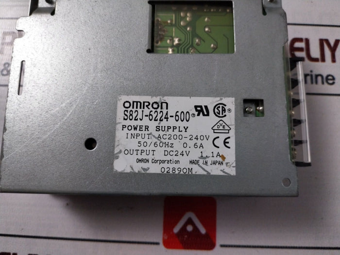 Omron S82J-6224-600 Power Supply Ac200-240C 50/60Hz 0.6A