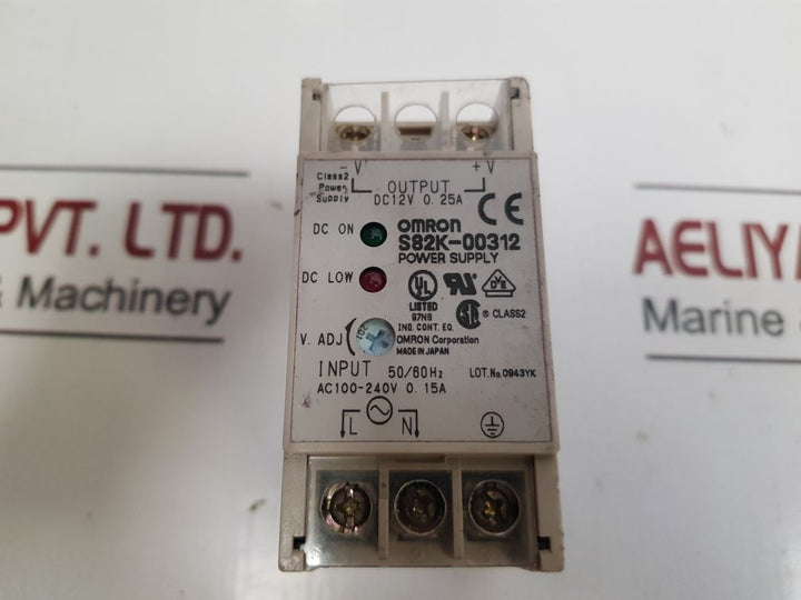 Omron S82K-00312 Power Supply