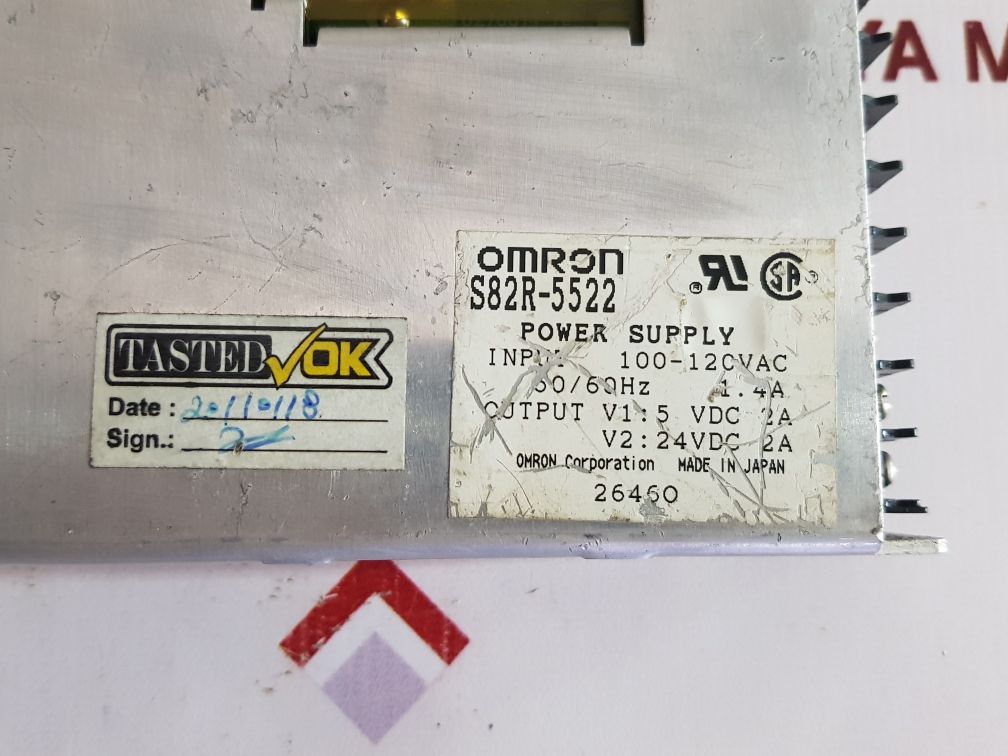 Omron s82r-5522 power supply 1.4a