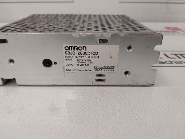 Omron S8Jc-z03524Cd Power Supply 200-240 Vac 50/60Hz 0.5A