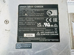 Omron S8Vk-c48024 Din Rail Power Supply Module 100-240Vac E316988 50/60Hz