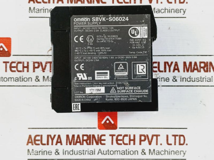 Omron S8Vk-s06024 Power Module Supply Ac/Dc Input 24V 2.5A