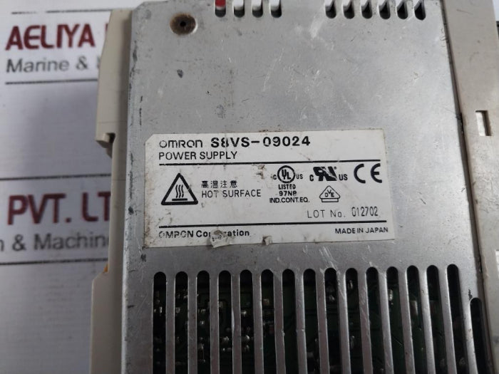 Omron S8Vs-09024 Din Rail Power Supply Module Dc24V 3.75A Ac100-240V, 50/60Hz