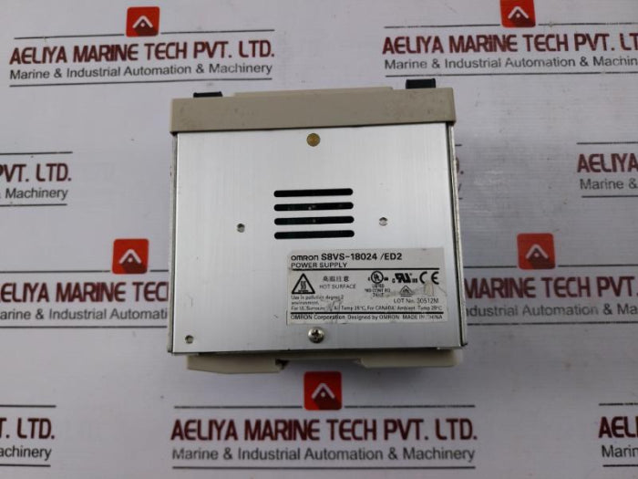 Omron S8Vs-18024 Switching Power Supply Dc24V 7.5A 50/60Hz