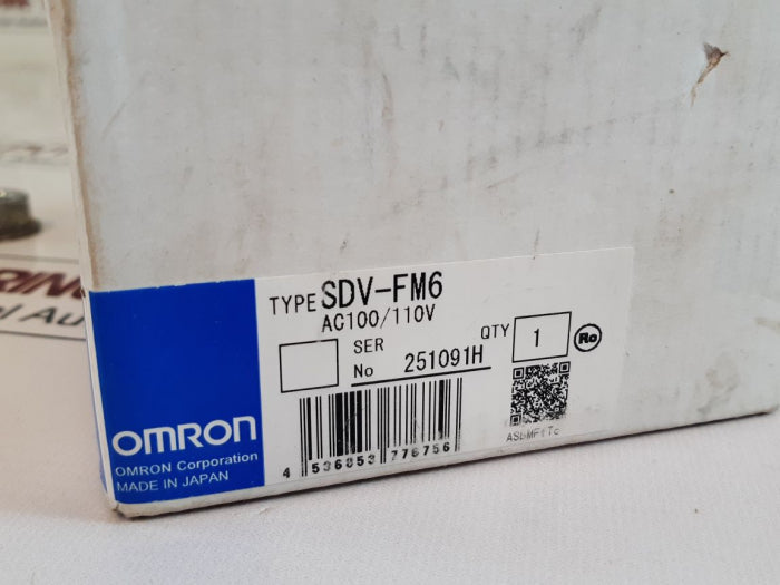 Omron Sdv-fm6 Voltage Sensor 8 Pin Timer Ac100/110V