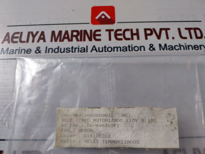 Omron Se-sp1 Motor Relay 100/110V 50/60Hz