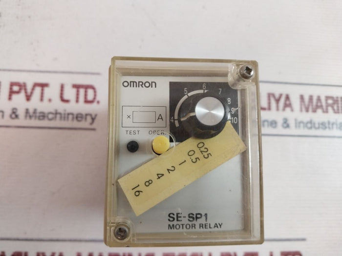 Omron Se-sp1 Motor Relay 100/110Vac 50/60Hz