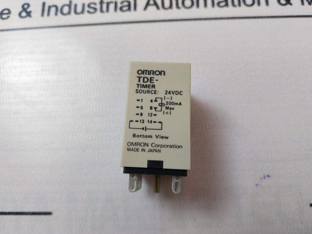 Omron Tde Timer 0-60 Sec 24V Dc