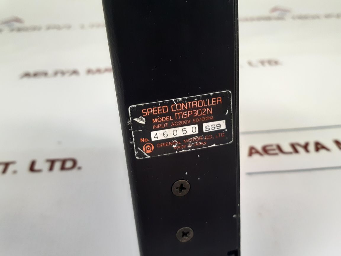 Oriental Motor Msp302N Speed Controller