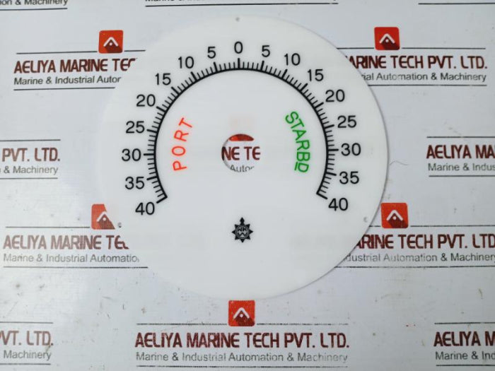 Osaka Nunotani Seiki Port 40-0-40 Starbd Electric Rudder Angle Indicator