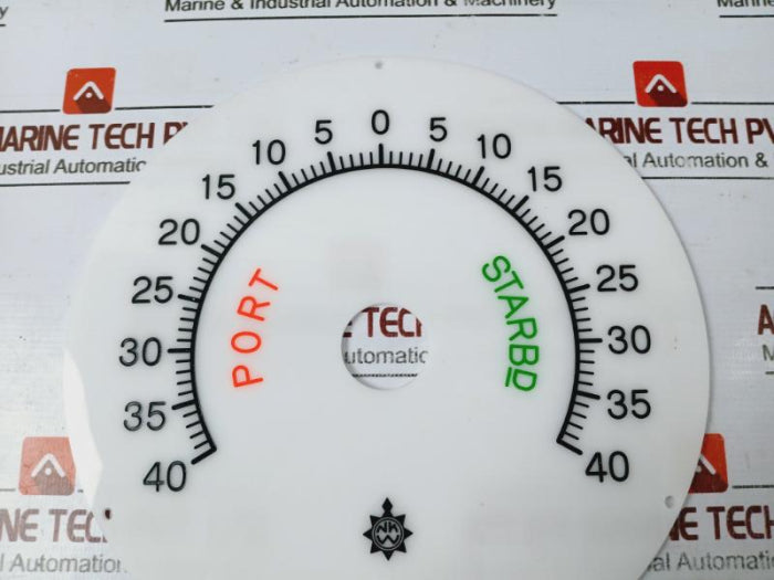 Osaka Nunotani Seiki Port 40-0-40 Starbd Electric Rudder Angle Indicator