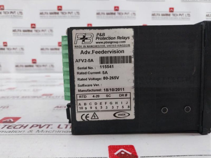 P&B Afv2-5A Advanced Feeder Vision Protection Relay 5A 80-265V