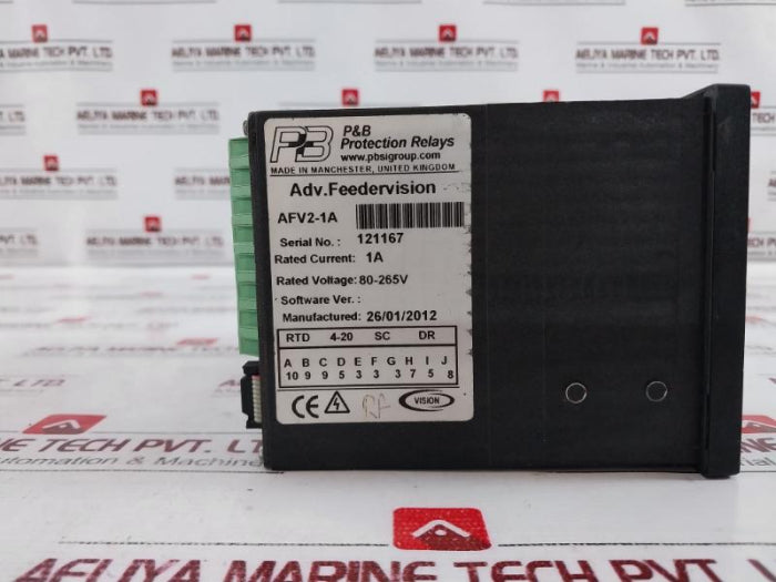 P&B Protection Relays Afv2-1A Advanced Feeder Vision 1A 80-265V