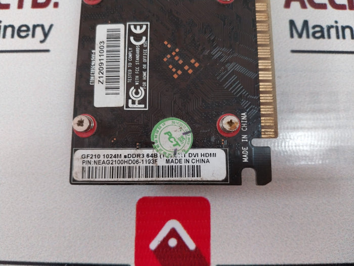 Palit Neag2100hd06-1193f Hdmi Pcie Graphics Card 94v-0