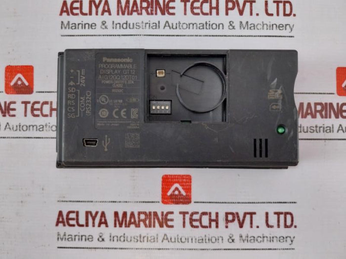 Panasonic Aig12Gq12Dt01 Compact Programmable Display Gt12, 24V 0.07A Rs232C