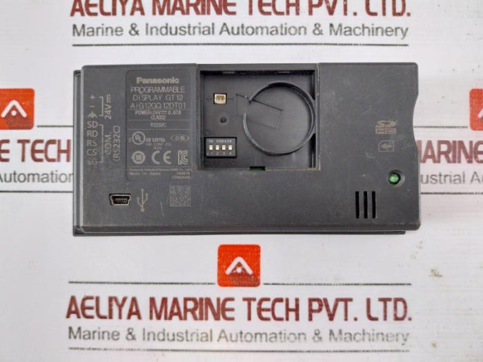 Panasonic Aig12Gq12Dt01 Programmable Display, Gt12, 24V 0.07A, Rs232C