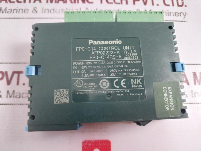 Panasonic Fp0-c14Rs-a Plc Programmable Controller 24V--0.3A , 100816U