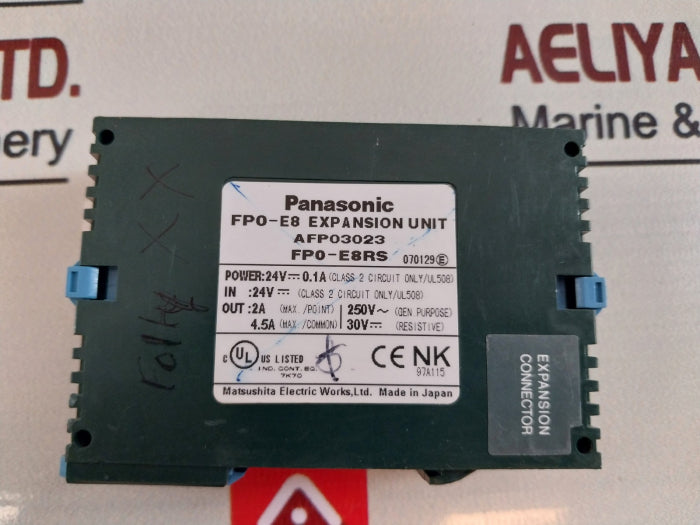Panasonic Fp0-e8Rs Plc Expansion Unit 24V Dc