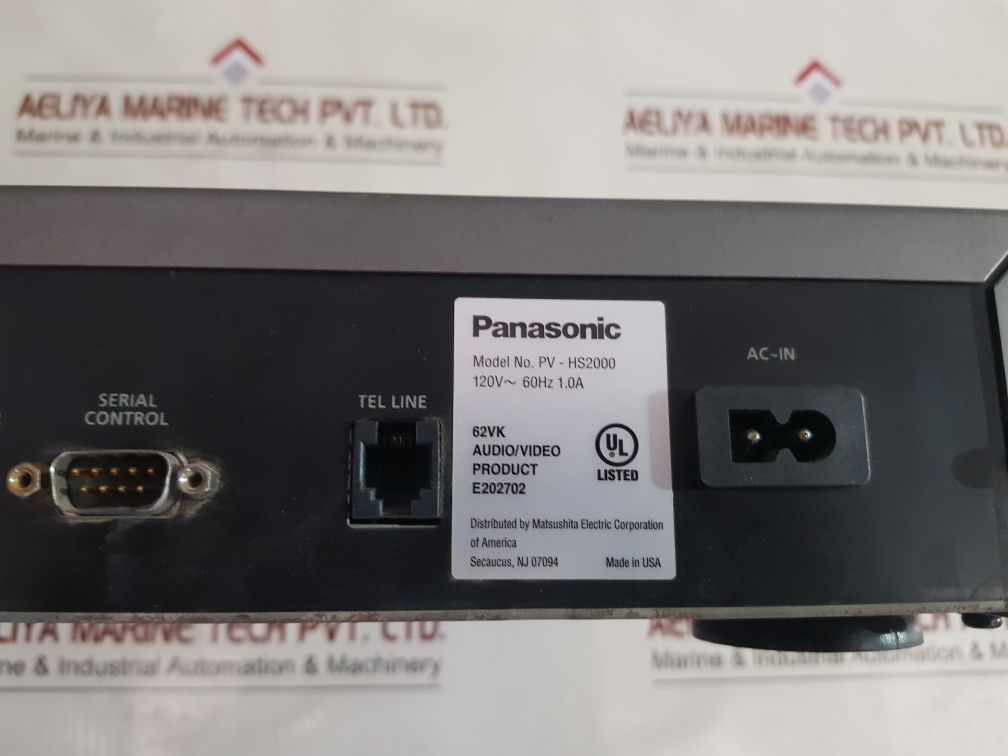 Panasonic Pv-hs2000 Hard Disk Recorder